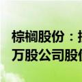 棕榈股份：控股股东拟增持2000万股至2320万股公司股份