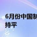 6月份中国制造业采购经理指数49.5% 与上月持平