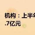 机构：上半年TOP100房企销售总额为20834.7亿元