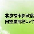 北京楼市新政落地首个周末，看房量明显提升，6月二手房网签量或创15个月新高