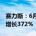 赛力斯：6月新能源汽车销量44126辆，同比增长372%