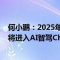 何小鹏：2025年特斯拉FSD一定会超过Waymo，top车企将进入AI智驾ChatGPT时代