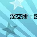 深交所：终止志橙股份创业板IPO审核