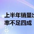 上半年销量出炉，多家车企年度销售目标完成率不足四成
