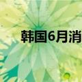 韩国6月消费者价格指数同比上涨2.4%