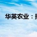 华英农业：拟以5000万元-1亿元回购股份