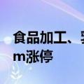 食品加工、乳业板块快速反弹，品渥食品20cm涨停