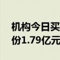 机构今日买入甘李药业等14股，抛售税友股份1.79亿元