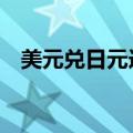 美元兑日元连续第三天创下38年来的新高