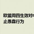 欧盟周四生效对中国电动车加征38%关税 德国喊话：赶快停止愚蠢行为
