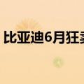 比亚迪6月狂卖超34万辆 不过这款车销量为0