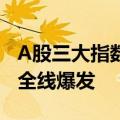 A股三大指数午间休盘涨跌不一，大消费板块全线爆发