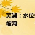 芜湖：水位持续上涨，网红雕塑“一家三口”被淹