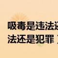 吸毒是违法还是犯罪会不会有案底（吸毒是违法还是犯罪）