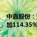 中直股份：预计2024年上半年净利润同比增加114.35%至138.17%