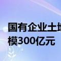 国有企业土地资产盘活专项基金成立，首期规模300亿元