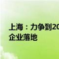 上海：力争到2027年支持10家以上低空经济研发制造领军企业落地
