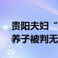 贵阳夫妇“收养”孤儿16年未登记，去世后养子被判无继承权