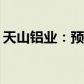 天山铝业：预计上半年净利润同比增长103%