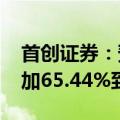 首创证券：预计2024年上半年净利润同比增加65.44%到79.98%