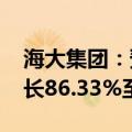 海大集团：预计2024年上半年净利润同比增长86.33%至100.06%