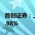 首创证券：上半年净利同比预增65.44%到79.98%
