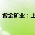 紫金矿业：上半年净利同比预增41%—50%