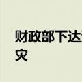 财政部下达资金8.48亿元支持12省份度汛救灾