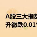 A股三大指数午间休盘集体拉升，沪指探底回升微跌0.01%