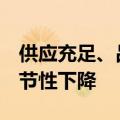 供应充足、品种丰富，6月份全国水果价格季节性下降
