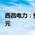 西昌电力：预计2024年上半年净亏损2600万元