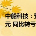 中船科技：预计2024年上半年净亏损9500万元 同比转亏