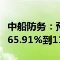 中船防务：预计2024年半年度净利润同比增965.91%到1163.30%