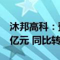 沐邦高科：预计上半年净亏损1.52亿元-1.87亿元 同比转亏