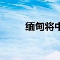 缅甸将中国农历新年定为公共假日