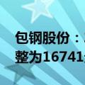 包钢股份：2024年第三季度稀土精矿价格调整为16741元/吨
