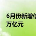 6月份新增信贷环比或多增 社融增量有望超3万亿元