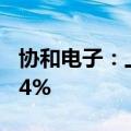 协和电子：上半年净利润预增50.98%到76.14%