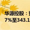 华源控股：预计上半年净利润同比增长302.77%至343.15%