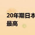 20年期日本国债收益率涨至2011年6月以来最高