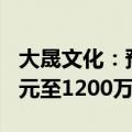 大晟文化：预计2024年上半年净亏损1700万元至1200万元