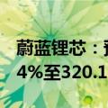 蔚蓝锂芯：预计上半年净利润同比增长248.14%至320.17%
