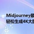 Midjourney最强图片放大技巧！V 6版本也能放大四倍！轻松生成4K大图