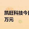 凯旺科技今日跌超5% 五机构净买入6353.54万元