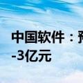 中国软件：预计2024年上半年净亏损2.5亿元-3亿元