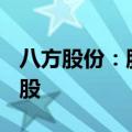 八方股份：股东贺先兵减持计划调整至470万股