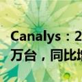 Canalys：2024年二季度全球PC出货量6280万台，同比增长3.4%
