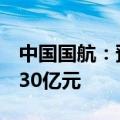 中国国航：预计2024年上半年净亏损23亿至30亿元