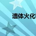 遗体火化师送别逝者后汗水浸湿衣裤