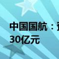 中国国航：预计2024年上半年净亏损23亿至30亿元